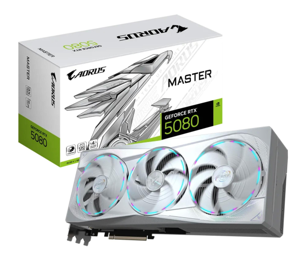 Gigabyte GeForce RTX 5080 AORUS Master Ice 16GB GDDR7 DLSS5 - 1309190 - zdjęcie